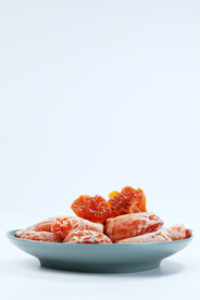 柿饼特写 柿霜 流心柿饼 糖心