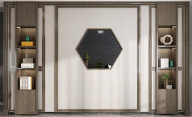 新中式客厅背景墙