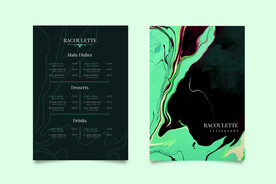 高档餐厅西餐厅菜单