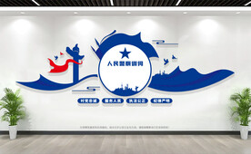 人民警察训词文化墙