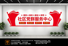 党群服务中心文化墙