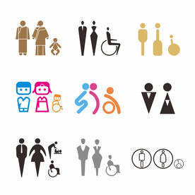 男女洗手间图标