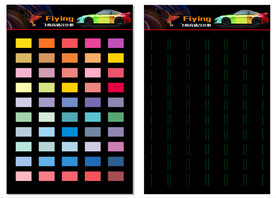 改色膜色卡板