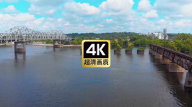 航拍跨海大桥风景