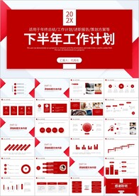 年终总结工作计划PPT模板