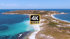 航拍热带海岛美景