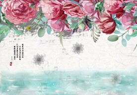 蔷薇 大花 花墙 简约 现代 