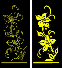 百合花艺术图案