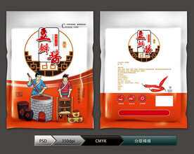 豆瓣酱包装(展开图)