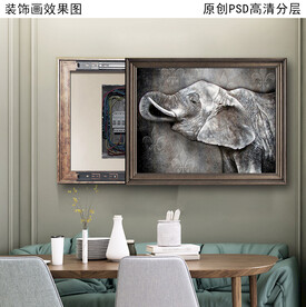 电表箱装饰画