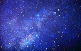 蓝色星空背景