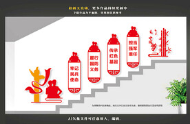 民兵楼梯文化墙