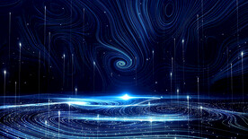 唯美蓝色梦幻粒子 舞台背景视频