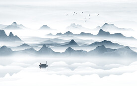 水墨山水画