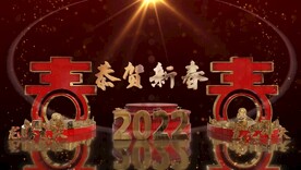 虎年春晚新年喜庆 