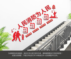 消防安全楼梯文化墙