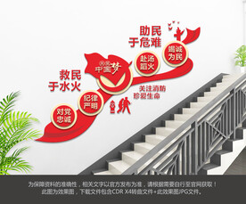 消防安全楼梯文化墙