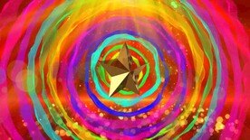 绚丽五角星灯光动感舞台背景