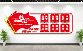 社会主义核心价值观文化墙