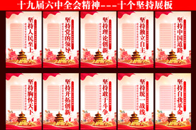 十个坚持展板