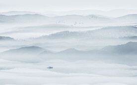 新中式水墨山水背景墙