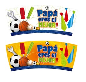 爸爸花纸陶瓷杯子设计