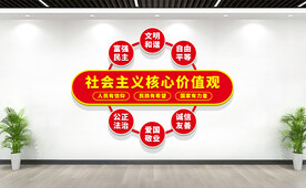 社会主义核心价值观文化墙