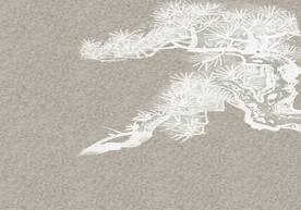 松树 新中式 背景墙  