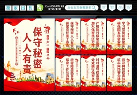 保密展板 