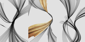 晶瓷画 线条抽象画