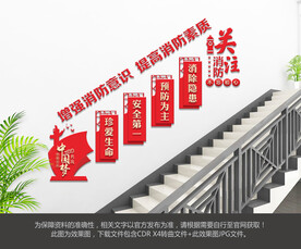 消防安全楼梯文化墙