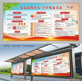预防森林草原火灾宣传栏展板