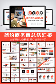 商务风年终总结汇报PPT模板