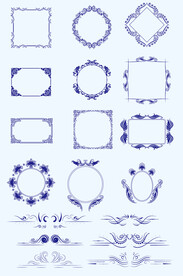 AI矢量欧式边框