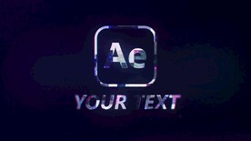 数字科技透明马赛克LOGO动画