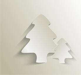 折纸效果圣诞树