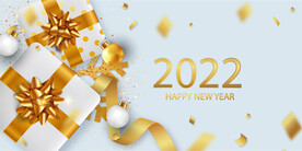 优雅圣诞饰品新年海报