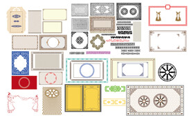 蒙古族边框图形元素