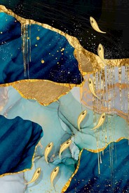 高端抽象九鱼图