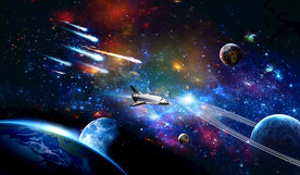 星空流星宇宙空间背景