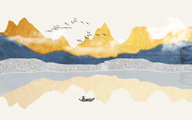 晶瓷画抽象画山水风景画