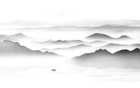 简约现代新中式背景墙