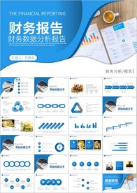 财务部工作总结财务报告PPT