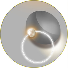 晶瓷画抽象画光影画圆环