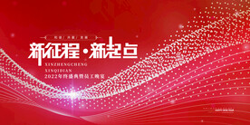 新征程新起点年会背景