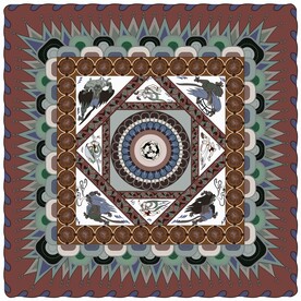 敦煌莫高窟420窟隋代三兔藻井