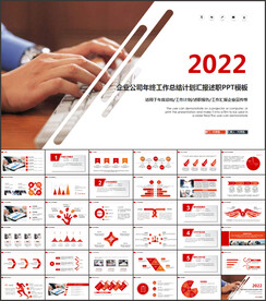 2022企业年会总结PPT模板