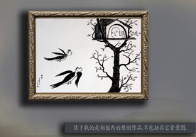 幽默讽刺水墨画