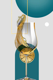 晶瓷画抽象画餐厅餐具