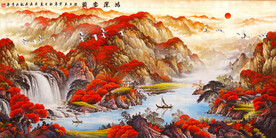 鸿运当头装饰画